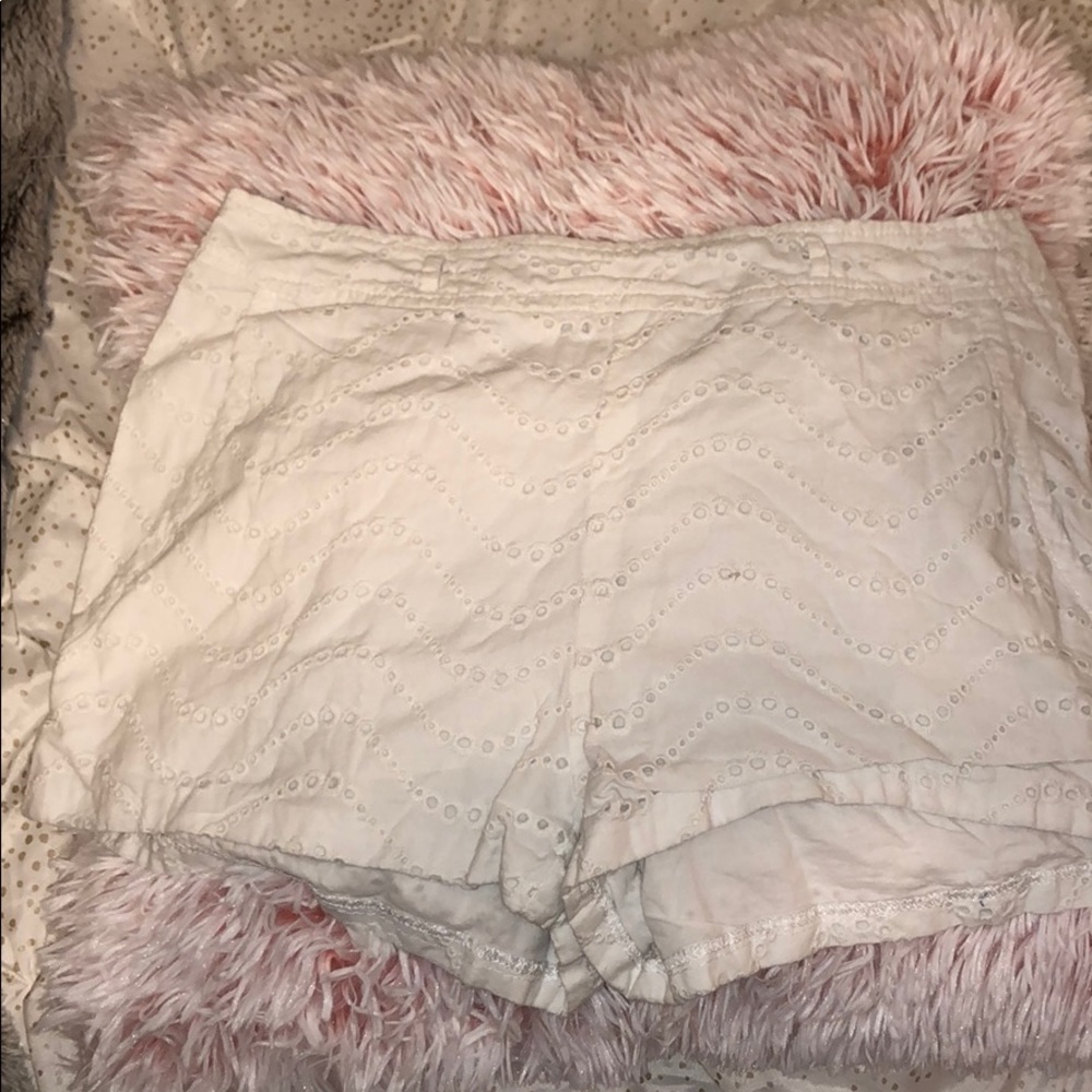 Women’s white shorts